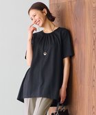 【自由区/JIYU-KU】の【WEB限定・洗える・XSサイズあり】ディフォームピケチュニック丈 カットソー ブラック系|ID: prp329100004429323 ipo3291000000031972974