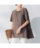 【自由区/JIYU-KU】の【WEB限定・洗える・XSサイズあり】ディフォームピケチュニック丈 カットソー ブラウン系|ID: prp329100004429323 ipo3291000000031972975
