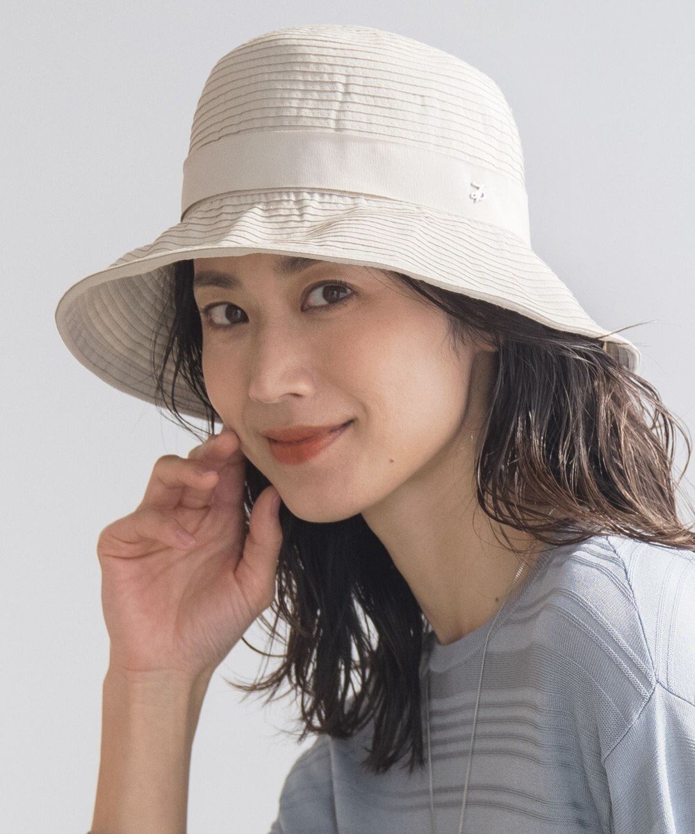 【ジェイ プレス/J.PRESS】の【洗える・UV・畳める】ブレード ハット インテリア・キッズ・メンズ・レディースファッション・服の通販 founy(ファニー) 　ファッション　Fashion　レディースファッション　WOMEN　帽子　Hats　シンプル　Simple　チャーム　Charm　ブレード　Blade　ボーダー　Border　帽子　Hat　洗える　Washable　ライトグレー系|ID: prp329100004429424 ipo3291000000031619272