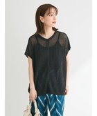【グリーンパークス/Green Parks】の透かし柄ポンチョニットカーディガン Black|ID: prp329100004429731 ipo3291000000031951252