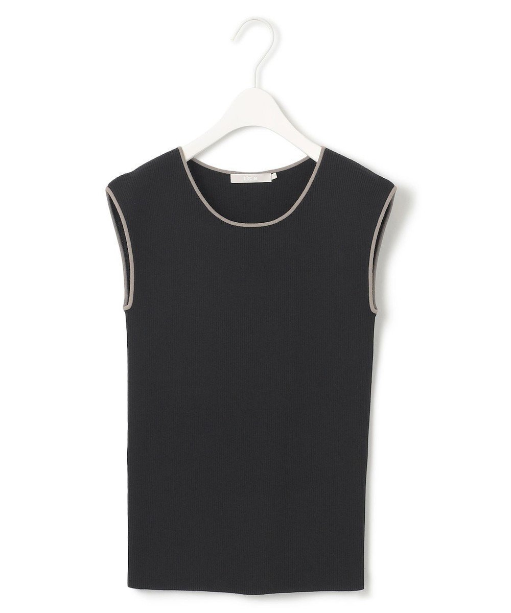 【アイシービー/iCB】の【洗える】オーガニックコットンリブ ノースリーブニット インテリア・キッズ・メンズ・レディースファッション・服の通販 founy(ファニー) ファッション Fashion レディースファッション Fashion for Women トップス・カットソー Cut & Sew Tops ニット Knit Tops & Sweaters キャミソール&ノースリーブ Camisoles & Sleeveless Tops インナー Innerwear オーガニック Organic Cotton 春 Spring 洗える Machine Washable シアー Sheer, See-Through シルク Silk, 100% Silk ジャケット Jacket, Outerwear セーター Sweater, Knitwear トリミング Trimming, Decorative Edge ノースリーブ Sleeveless, No-Sleeve バランス Balance, Style Balance ホールガーメント WholeGarment, Seamless Knit S/S・春夏 SS, Spring/Summer, Warm Season 夏 Summer 2025年 2025 2025春夏・S/S Spring/Summer 2025 SS25 ブラック×クリームブラウン配色系|ID: prp329100004429752 ipo3291000000035845802