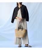 【23区/NIJYUSANKU】の【洗える】リネンレーヨンストレッチ スクエアネック オールインワン ベージュ系|ID: prp329100004429795 ipo3291000000032050514