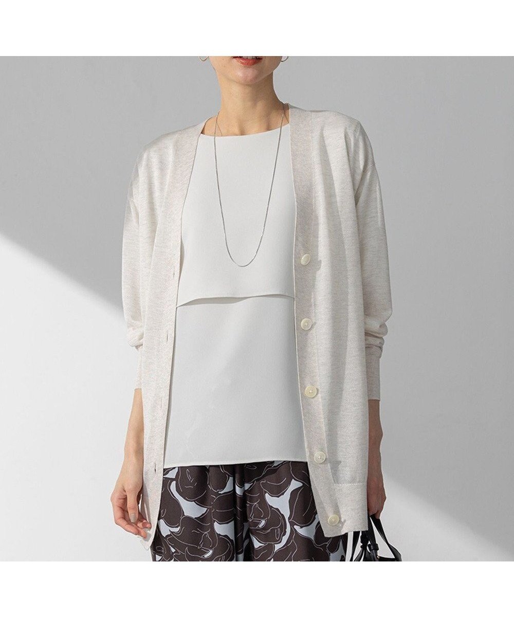 【23区/NIJYUSANKU】の【CanCam10月号掲載/CLASSY.10月号掲載】シャイニーシアー カーディガン インテリア・キッズ・メンズ・レディースファッション・服の通販 founy(ファニー) 雑誌掲載アイテム Magazine Picks & Fashion Features ファッション雑誌 Fashion Magazines キャンキャン CanCam クラッシィ CLASSY. ファッション Fashion レディースファッション Fashion for Women トップス・カットソー Cut & Sew Tops カーディガン・羽織り Layered Style Cardigans エレガント 上品 Elegant 春 Spring カーディガン Cardigan, Knitwear コンパクト Compact, Small Size 10月号 October Issue 雑誌 Magazine, Fashion Magazine 人気 Popular, Best Seller ベーシック Basic, Essential S/S・春夏 SS, Spring/Summer, Warm Season 夏 Summer 旅行 Travel 2025年 2025 2025春夏・S/S Spring/Summer 2025 SS25 アイボリー系|ID: prp329100004429803 ipo3291000000033819088