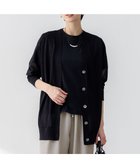 【23区/NIJYUSANKU】の【CanCam10月号掲載/CLASSY.10月号掲載】シャイニーシアー カーディガン ブラック系|ID: prp329100004429803 ipo3291000000035715153