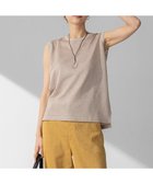 【23区/NIJYUSANKU】の【新色追加/洗える】シャイニーシアー ノースリーブ ニット ベージュ系|ID: prp329100004429805 ipo3291000000033346907