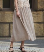 【23区/NIJYUSANKU】の【洗える】シャイニーシアーニット フレア スカート ベージュ系|ID: prp329100004429806 ipo3291000000035695370