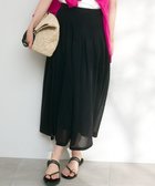 【23区/NIJYUSANKU】の【洗える】シャイニーシアーニット フレア スカート ブラック系|ID: prp329100004429806 ipo3291000000035695374