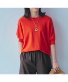 【23区/NIJYUSANKU】の【洗える】レーヨンポリエステルストレッチ ドルマン ニット オレンジ系|ID: prp329100004429807 ipo3291000000032758046