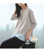 【23区/NIJYUSANKU】の【洗える】レーヨンポリエステルストレッチ シャツコンビ ニット ベージュ系|ID: prp329100004429818 ipo3291000000032651265