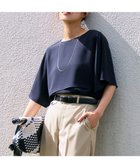 【23区/NIJYUSANKU】の【接触冷感/UVケア】ストレッチジョーゼット ケープデザイン カットソー ネイビー系|ID: prp329100004429833 ipo3291000000032010496