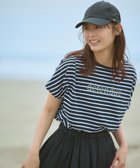 【エニィファム/any FAM】の【新色追加/洗濯機可/接触冷感/UVケア】エニィファンクションフレンチスリーブTシャツ ブラックベースボーダー|ID: prp329100004429856 ipo3291000000033564225