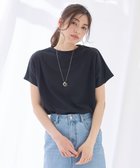 【エニィファム/any FAM】の【新色追加/洗濯機可/接触冷感/UVケア】エニィファンクションフレンチスリーブTシャツ ブラック|ID: prp329100004429856 ipo3291000000033564230