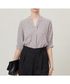 【アイシービー/iCB】の【人気のため新色追加・WEB限定・接触冷感・UVケア・速乾・洗える】BackSatinAmunzen 5分袖キーネックブラウス 人気、トレンドファッション・服の通販 founy(ファニー) ファッション Fashion レディースファッション Fashion for Women トップス・カットソー Cut & Sew Tops シャツ・ブラウス・オフィスカジュアル Elegant Blouses & Button-Ups 春 Spring 洗える Machine Washable サテン Satin, Glossy Fabric ジャケット Jacket, Outerwear 人気 Popular, Best Seller ハイネック High Neck, Mock Neck プリント Print, Printed Pattern ワーク Workwear, Utility Style S/S・春夏 SS, Spring/Summer, Warm Season 夏 Summer エレガント 上品 Elegant 2025年 2025 2025春夏・S/S Spring/Summer 2025 SS25 thumbnail ヘイズピンク柄系|ID: prp329100004429890 ipo3291000000033433212
