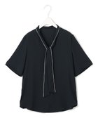 【アイシービー/iCB】の【人気のため新色追加・接触冷感・UVケア・洗える】BackSatinAmunzen 5分袖配色ボウタイブラウス 人気、トレンドファッション・服の通販 founy(ファニー) ファッション Fashion レディースファッション WOMEN トップス・カットソー Tops/Tshirt シャツ/ブラウス Shirts/Blouses インナー Inner 春 Spring 洗える Washable サテン Satin ジャケット Jacket トリミング Trimming 人気 Popularity ハイネック High Neck プリント Print S/S・春夏 Ss・Spring/Summer 夏 Summer エレガント 上品 Elegant 2025年 2025 2025春夏・S/S Ss,Spring/Summer,2025 thumbnail ネイビー系|ID: prp329100004429894 ipo3291000000032297207