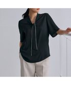 【アイシービー/iCB】の【人気のため新色追加・接触冷感・UVケア・洗える】BackSatinAmunzen 5分袖配色ボウタイブラウス 人気、トレンドファッション・服の通販 founy(ファニー) ファッション Fashion レディースファッション Fashion for Women トップス・カットソー Cut & Sew Tops シャツ・ブラウス・オフィスカジュアル Elegant Blouses & Button-Ups インナー Innerwear 春 Spring 洗える Machine Washable サテン Satin, Glossy Fabric ジャケット Jacket, Outerwear トリミング Trimming, Decorative Edge 人気 Popular, Best Seller ハイネック High Neck, Mock Neck プリント Print, Printed Pattern S/S・春夏 SS, Spring/Summer, Warm Season 夏 Summer エレガント 上品 Elegant 2025年 2025 2025春夏・S/S Spring/Summer 2025 SS25 thumbnail ブラック系|ID: prp329100004429894 ipo3291000000033350371