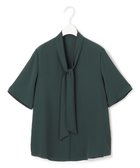 【アイシービー/iCB】の【人気のため新色追加・接触冷感・UVケア・洗える】BackSatinAmunzen 5分袖配色ボウタイブラウス 人気、トレンドファッション・服の通販 founy(ファニー) ファッション Fashion レディースファッション Fashion for Women トップス・カットソー Cut & Sew Tops シャツ・ブラウス・オフィスカジュアル Elegant Blouses & Button-Ups インナー Innerwear 春 Spring 洗える Machine Washable サテン Satin, Glossy Fabric ジャケット Jacket, Outerwear トリミング Trimming, Decorative Edge 人気 Popular, Best Seller ハイネック High Neck, Mock Neck プリント Print, Printed Pattern S/S・春夏 SS, Spring/Summer, Warm Season 夏 Summer エレガント 上品 Elegant 2025年 2025 2025春夏・S/S Spring/Summer 2025 SS25 thumbnail ディープパイン系|ID: prp329100004429894 ipo3291000000033350375