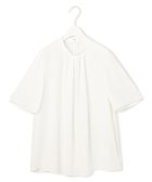 【アイシービー/iCB】の【接触冷感・UVケア・速乾・洗える】BackSatinAmunzen 5分袖ハイネックブラウス オフホワイト系|ID: prp329100004429896 ipo3291000000032224908