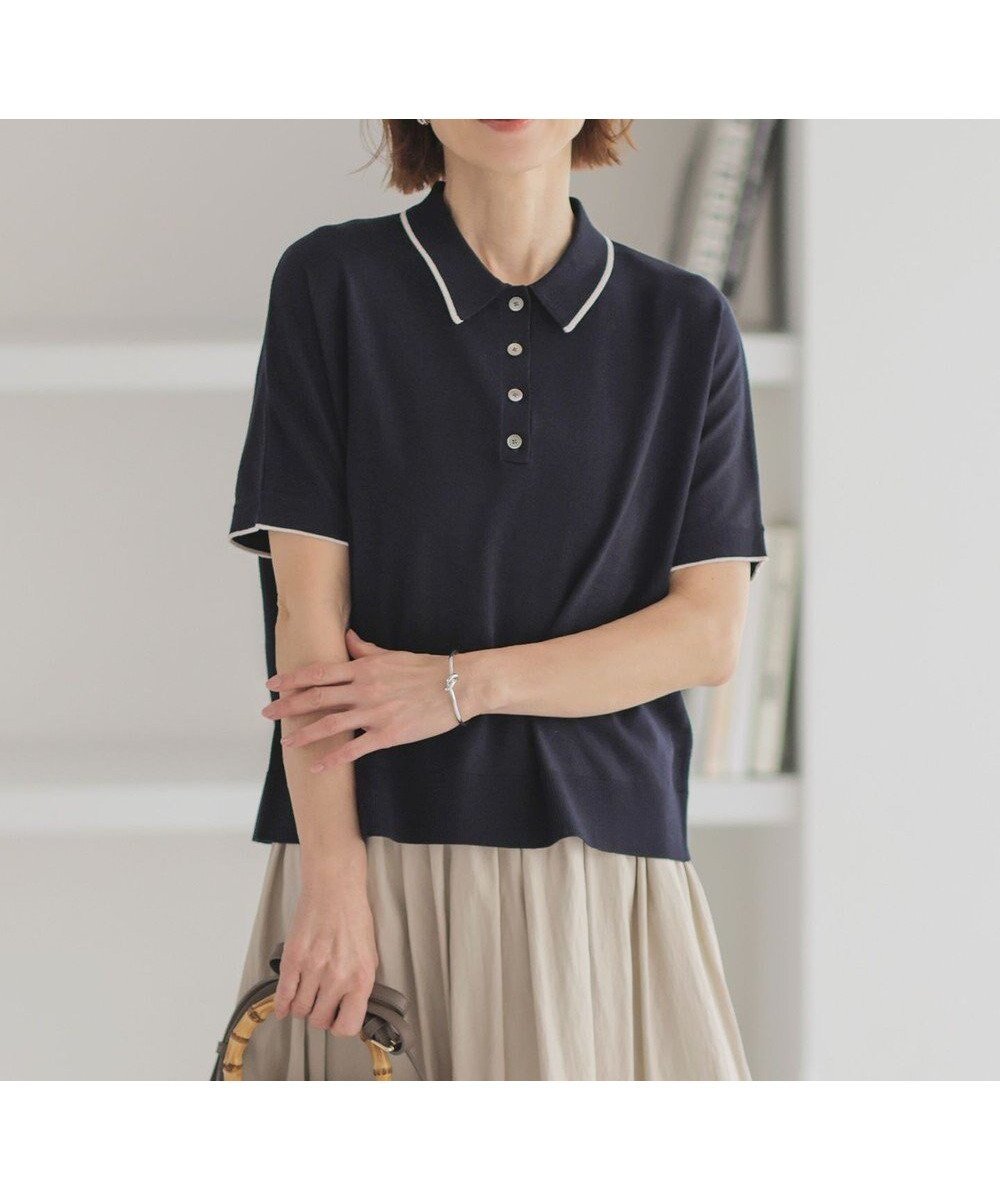 【ジェイ プレス/J.PRESS】の【洗える】DRY COTTON ニットポロ 人気、トレンドファッション・服の通販 founy(ファニー) 　ファッション　Fashion　レディースファッション　Fashion for Women　トップス・カットソー　Cut & Sew Tops　ニット　Knit Tops & Sweaters　シャツ・ブラウス・オフィスカジュアル　Elegant Blouses & Button-Ups　ポロシャツ・きれいめカジュアル　Smart-Casual Polo Tops　ポロシャツ　Polo Shirt, Collared Tee　夏　Summer　春　Spring　S/S・春夏　SS, Spring/Summer, Warm Season　洗える　Machine Washable　 other-1|ID: prp329100004429914 ipo3291000000033187469