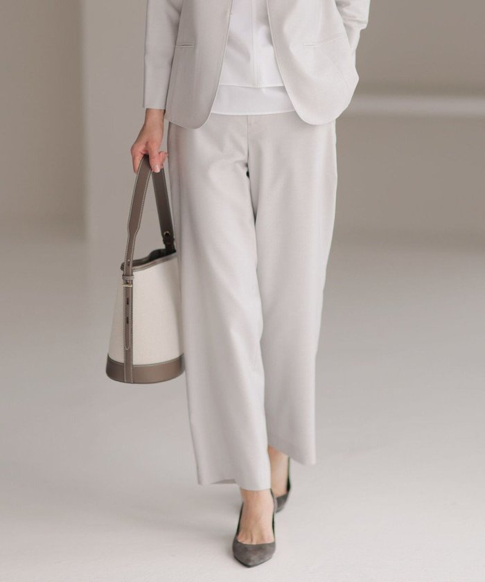 【ジェイ プレス/J.PRESS】の【セットアップ対応・洗える・UV加工・吸水速乾】OXIJEWELストレッチ ストレート パンツ インテリア・キッズ・メンズ・レディースファッション・服の通販 founy(ファニー) https://founy.com/ ファッション Fashion レディースファッション Fashion for Women セットアップ Matching Sets レディースパンツ・ボトムス Pants & Trousers / Bottoms ウォッシャブル Machine Washable 春 Spring 洗える Machine Washable 吸水 Absorbent, Quick-Dry シンプル Simple, Minimal ストレッチ Stretch, Stretchy Fabric ストレート Straight, Straight Cut セットアップ Set-Up, Coordinated Outfit ドレープ Drape, Draping Fabric メランジ Melange, Mixed Yarn S/S・春夏 SS, Spring/Summer, Warm Season 夏 Summer ビジネス 仕事 通勤 Business / Work / Commuting |ID: prp329100004429933 ipo3291000000034295808