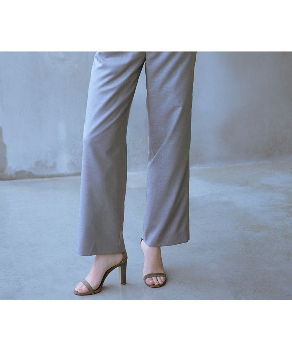 【ジェイ プレス/J.PRESS】の【セットアップ対応・洗える・UV加工・吸水速乾】OXIJEWELストレッチ ストレート パンツ インテリア・キッズ・メンズ・レディースファッション・服の通販 founy(ファニー) 　ファッション　Fashion　レディースファッション　Fashion for Women　セットアップ　Matching Sets　レディースパンツ・ボトムス　Pants & Trousers / Bottoms　ウォッシャブル　Machine Washable　春　Spring　洗える　Machine Washable　吸水　Absorbent, Quick-Dry　シンプル　Simple, Minimal　ストレッチ　Stretch, Stretchy Fabric　ストレート　Straight, Straight Cut　セットアップ　Set-Up, Coordinated Outfit　ドレープ　Drape, Draping Fabric　メランジ　Melange, Mixed Yarn　S/S・春夏　SS, Spring/Summer, Warm Season　夏　Summer　ビジネス 仕事 通勤　Business / Work / Commuting　グレー系|ID: prp329100004429933 ipo3291000000034295810