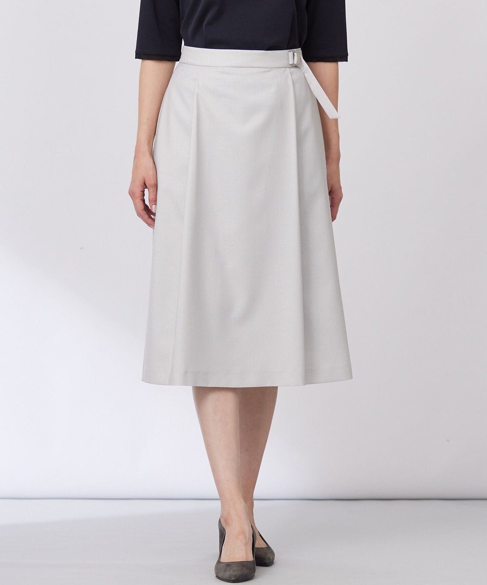 【ジェイ プレス/J.PRESS】の【セットアップ対応・洗える・UV加工・吸水速乾】OXIJEWELストレッチ スカート インテリア・キッズ・メンズ・レディースファッション・服の通販 founy(ファニー) 　ファッション　Fashion　レディースファッション　Fashion for Women　セットアップ　Matching Sets　スカート・ミニ/ミディ/マキシ　Skirts / Mini, Midi & Maxi Skirts　ウォッシャブル　Machine Washable　春　Spring　洗える　Machine Washable　吸水　Absorbent, Quick-Dry　シンプル　Simple, Minimal　ストレッチ　Stretch, Stretchy Fabric　セットアップ　Set-Up, Coordinated Outfit　ドレープ　Drape, Draping Fabric　メランジ　Melange, Mixed Yarn　S/S・春夏　SS, Spring/Summer, Warm Season　夏　Summer　ライトグレー系|ID: prp329100004429938 ipo3291000000034295815