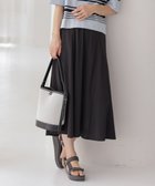 【ジェイ プレス/J.PRESS】の【洗える】トリコットバイオ フレア スカート ブラック系|ID: prp329100004429943 ipo3291000000033529228