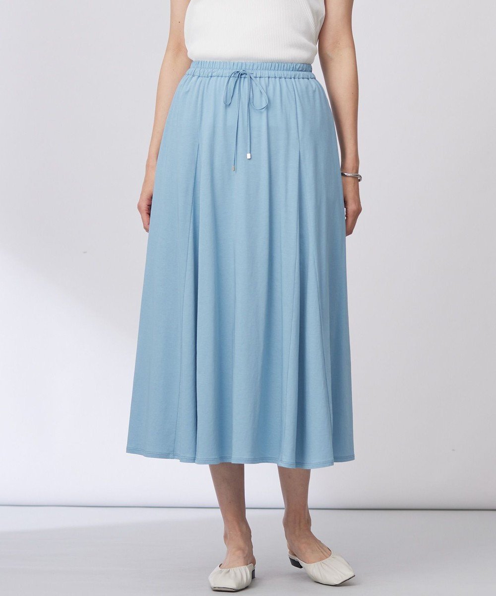 【ジェイ プレス/J.PRESS】の【洗える】トリコットバイオ フレア スカート インテリア・キッズ・メンズ・レディースファッション・服の通販 founy(ファニー) 　ファッション　Fashion　レディースファッション　Fashion for Women　スカート　Skirts　Aライン・フレアスカート　A-Line & Flared Skirts　フレア　Flare, Flared　夏　Summer　春　Spring　S/S・春夏　SS, Spring/Summer, Warm Season　楽ちん　Easy Fit, Comfortable　洗える　Machine Washable　ブルーグリーン系|ID: prp329100004429943 ipo3291000000034295822