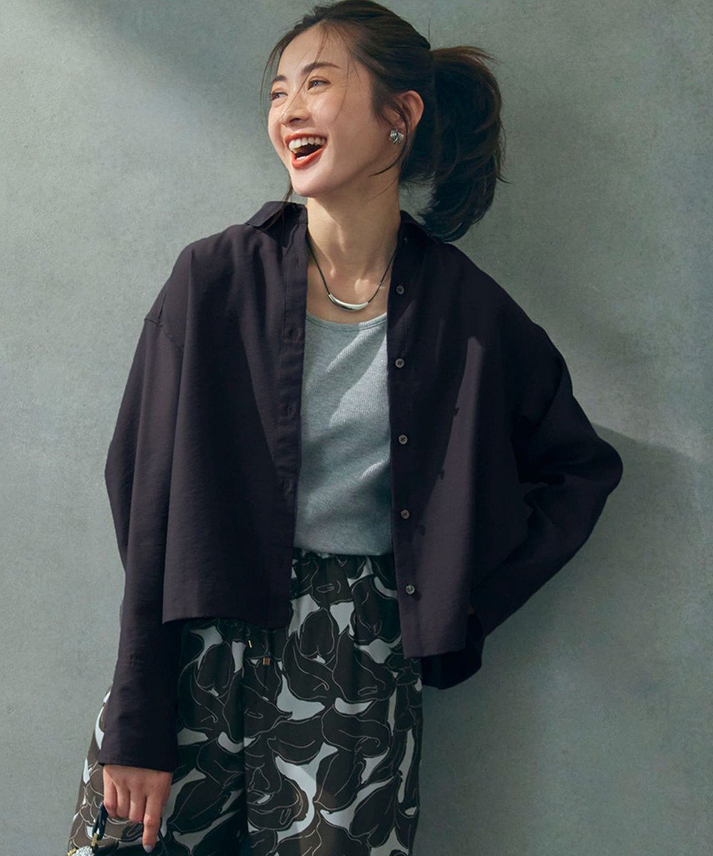 【23区/NIJYUSANKU】の【Oggi5月号掲載/接触冷感/速乾性】シアータンブラー シャツ インテリア・キッズ・メンズ・レディースファッション・服の通販 founy(ファニー) 　雑誌掲載アイテム　Magazine Items　ファッション雑誌　Fashion Magazines　オッジ　Oggi　ファッション　Fashion　レディースファッション　Ladies' Fashion Online　トップス・カットソー　Tops/Tshirt　シャツ/ブラウス　Shirts/Blouses　インナー　Inner　春　Spring　5月号　May Issue　クロップド　Cropped　シアー　Sheer　ジャケット　Jacket　スタイリッシュ　Stylish　スリーブ　Sleeve　雑誌　Magazine　トレンド　Trend　ドレープ　Drape　ハーフ　Half　フレア　Flare　ブルゾン　Blouson　ボトム　Bottom　S/S・春夏　Ss・Spring/Summer　夏　Summer　エレガント 上品　Elegant　ビジネス 仕事 通勤　Business　2025年　2025　2025春夏・S/S　Ss,Spring/Summer,2025　ダークブラウン系|ID: prp329100004429961 ipo3291000000032297939