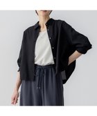 【23区/NIJYUSANKU】の【Oggi5月号掲載/接触冷感/速乾性】シアータンブラー シャツ ブラック系|ID: prp329100004429961 ipo3291000000032297941