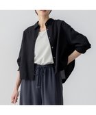 【23区/NIJYUSANKU】の【Oggi5月号掲載/接触冷感/速乾性】シアータンブラー シャツ ブラック系|ID: prp329100004429961 ipo3291000000033596258