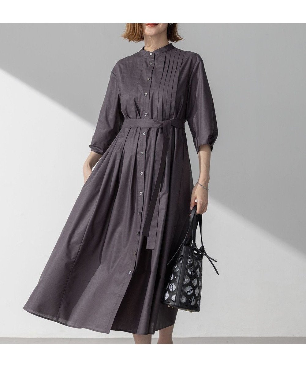 【23区/NIJYUSANKU】の【洗える】ラスターローン フロントタック ワンピース 人気、トレンドファッション・服の通販 founy(ファニー) 　ファッション　Fashion　レディースファッション　Fashion for Women　ワンピース　Dresses　春　Spring　洗える　Machine Washable　グラス　Glass, Eyewear　タンブラー　Tumbler, Travel Mug　トレンド　Trend, Trending Now　フロント　Front, Front Design　メランジ　Melange, Mixed Yarn　S/S・春夏　SS, Spring/Summer, Warm Season　夏　Summer　2025年　2025　2025春夏・S/S　Spring/Summer 2025 SS25　 other-1|ID: prp329100004429968 ipo3291000000032653394