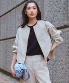 【23区/NIJYUSANKU】の【洗える】リネンレーヨンストレッチ ブルゾン ベージュ系|ID: prp329100004429981 ipo3291000000032640436