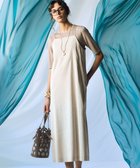 【23区/NIJYUSANKU】の【洗える】リネンレーヨンストレッチ Iライン キャミソール ワンピース ベージュ系|ID:prp329100004429982