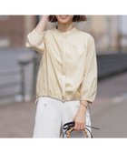 【ジェイ プレス/J.PRESS】の【洗える・接触冷感・吸水速乾】麻SOLID バンドカラー シャツ ブラウス イエロー系|ID: prp329100004429989 ipo3291000000032663513
