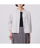 【ジェイ プレス/J.PRESS】の【洗える・接触冷感・吸水速乾】麻SOLID バンドカラー シャツ ブラウス グレージュ系|ID: prp329100004429989 ipo3291000000032663515