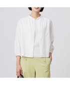 【ジェイ プレス/J.PRESS】の【洗える・接触冷感・吸水速乾】麻SOLID バンドカラー シャツ ブラウス ホワイト系|ID: prp329100004429989 ipo3291000000032663516