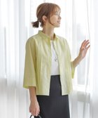 【ジェイ プレス/J.PRESS】の【洗える】リネンminiチェック フロントピンタック シャツ ピスタチオ系|ID: prp329100004429993 ipo3291000000032652299