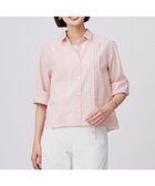 【ジェイ プレス/J.PRESS】の【洗える】リネンminiチェック フロントピンタック シャツ ピンク系|ID: prp329100004429993 ipo3291000000034295962