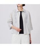 【ジェイ プレス/J.PRESS】の【洗える】セルロースライト刺繍 シャツ ブラウス ライトグレー系|ID: prp329100004429998 ipo3291000000032662590