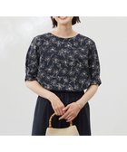 【ジェイ プレス/J.PRESS】の【洗える】ラインフラワープリント ブラウス ネイビーベース系|ID: prp329100004430003 ipo3291000000032643535