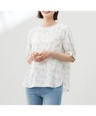 【ジェイ プレス/J.PRESS】の【洗える】ラインフラワープリント ブラウス オフベース系|ID: prp329100004430003 ipo3291000000033604747