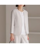 【ジェイ プレス/J.PRESS】の【セットアップ対応・洗える・UVケア・吸水速乾】OXIJEWELストレッチ ノーカラー ジャケット ライトグレー系|ID: prp329100004430006 ipo3291000000032388005