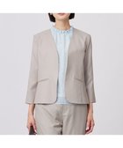 【ジェイ プレス/J.PRESS】の【セットアップ対応・洗える・UVケア・吸水速乾】OXIJEWELストレッチ ノーカラー ジャケット ベージュ系|ID: prp329100004430006 ipo3291000000033617231