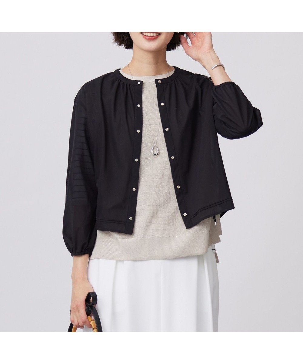 【ジェイ プレス/J.PRESS】の【洗える】シアー カーディガン インテリア・キッズ・メンズ・レディースファッション・服の通販 founy(ファニー) 　ファッション　Fashion　レディースファッション　Fashion for Women　トップス・カットソー　Cut & Sew Tops　カーディガン・羽織り　Layered Style Cardigans　シャツ・ブラウス・オフィスカジュアル　Elegant Blouses & Button-Ups　ロングTシャツ・Tシャツ　Longline T-Shirts & Tees　カットソー・ベーシックTシャツ　Cut-and-Sewn Tops / Stretch Tees & Basics　アクセサリー　Fashion Accessories　エレガント 上品　Elegant　カットソー　Cut and Sewn Top　カーディガン　Cardigan, Knitwear　シアー　Sheer, See-Through　シンプル　Simple, Minimal　ドット　Polka Dot, Dot Pattern　夏　Summer　春　Spring　S/S・春夏　SS, Spring/Summer, Warm Season　洗える　Machine Washable　羽織　Haori, Light Jacket　ブラック系|ID: prp329100004430011 ipo3291000000033464141