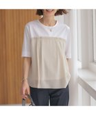 【ジェイ プレス/J.PRESS】の【洗える】ドッキングジャージー ビスチェライク プルオーバー オフ×ベージュ系|ID: prp329100004430020 ipo3291000000033552852