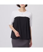 【ジェイ プレス/J.PRESS】の【洗える】ドッキングジャージー ビスチェライク プルオーバー オフ×ブラック系|ID: prp329100004430020 ipo3291000000033552853