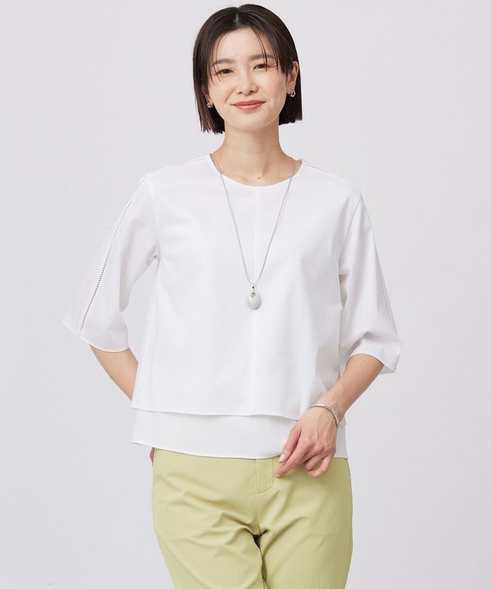 【ジェイ プレス/J.PRESS】の【洗える】トリコットジャージー カットソー インテリア・キッズ・メンズ・レディースファッション・服の通販 founy(ファニー) https://founy.com/ ファッション Fashion レディースファッション Fashion for Women トップス・カットソー Cut & Sew Tops シャツ・ブラウス・オフィスカジュアル Elegant Blouses & Button-Ups ロングTシャツ・Tシャツ Longline T-Shirts & Tees カットソー・ベーシックTシャツ Cut-and-Sewn Tops / Stretch Tees & Basics おすすめ Recommended / Our Picks カットソー Cut and Sewn Top ストレッチ Stretch, Stretchy Fabric セットアップ Set-Up, Coordinated Outfit 夏 Summer 春 Spring S/S・春夏 SS, Spring/Summer, Warm Season 洗える Machine Washable |ID: prp329100004430023 ipo3291000000033640287