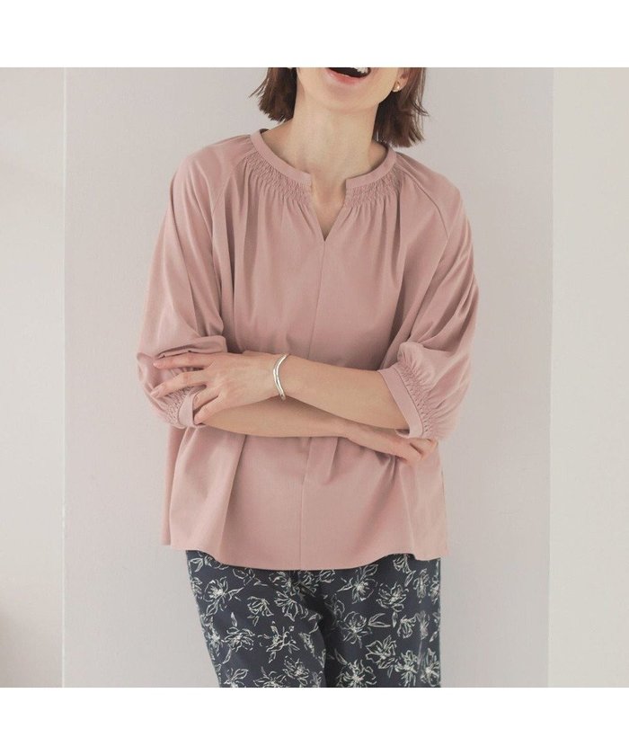 【ジェイ プレス/J.PRESS】の【洗える】トリコットバイオ シャーリング カットソー インテリア・キッズ・メンズ・レディースファッション・服の通販 founy(ファニー) https://founy.com/ ファッション Fashion レディースファッション Fashion for Women トップス・カットソー Cut & Sew Tops シャツ・ブラウス・オフィスカジュアル Elegant Blouses & Button-Ups ロングTシャツ・Tシャツ Longline T-Shirts & Tees カットソー・ベーシックTシャツ Cut-and-Sewn Tops / Stretch Tees & Basics カットソー Cut and Sewn Top シャーリング Shirring, Ruched スリーブ Sleeve, Long Sleeve / Short Sleeve 夏 Summer 春 Spring S/S・春夏 SS, Spring/Summer, Warm Season 洗える Machine Washable |ID: prp329100004430027 ipo3291000000035912779