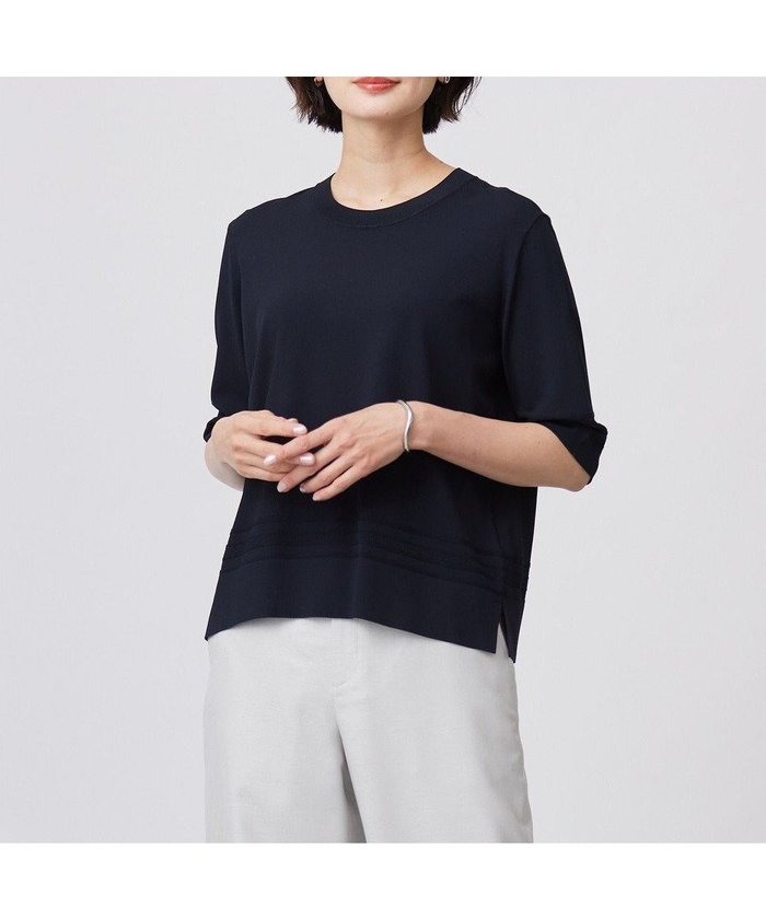 【ジェイ プレス/J.PRESS】の【洗える】RAYON ELITE STRETCH クルーネック ニット インテリア・キッズ・メンズ・レディースファッション・服の通販 founy(ファニー) https://founy.com/ ファッション Fashion レディースファッション Fashion for Women トップス・カットソー Cut & Sew Tops ニット Knit Tops & Sweaters セーター Sweater, Knitwear 夏 Summer 春 Spring S/S・春夏 SS, Spring/Summer, Warm Season 洗える Machine Washable |ID: prp329100004430039 ipo3291000000032650284