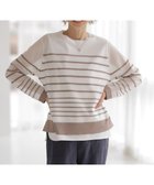 【ジェイ プレス/J.PRESS】の【WEB限定・洗える】Vis/Peスパーク シアー ボーダー ニット 人気、トレンドファッション・服の通販 founy(ファニー) ファッション Fashion レディースファッション Ladies' Fashion Online トップス・カットソー Tops/Tshirt ニット Knit Tops おすすめ Recommend シアー Sheer セーター Sweater ドレープ Drape ボーダー Border エレガント 上品 Elegant 夏 Summer 春 Spring S/S・春夏 Ss・Spring/Summer 洗える Washable thumbnail オフ×モカ系|ID: prp329100004430045 ipo3291000000032652334